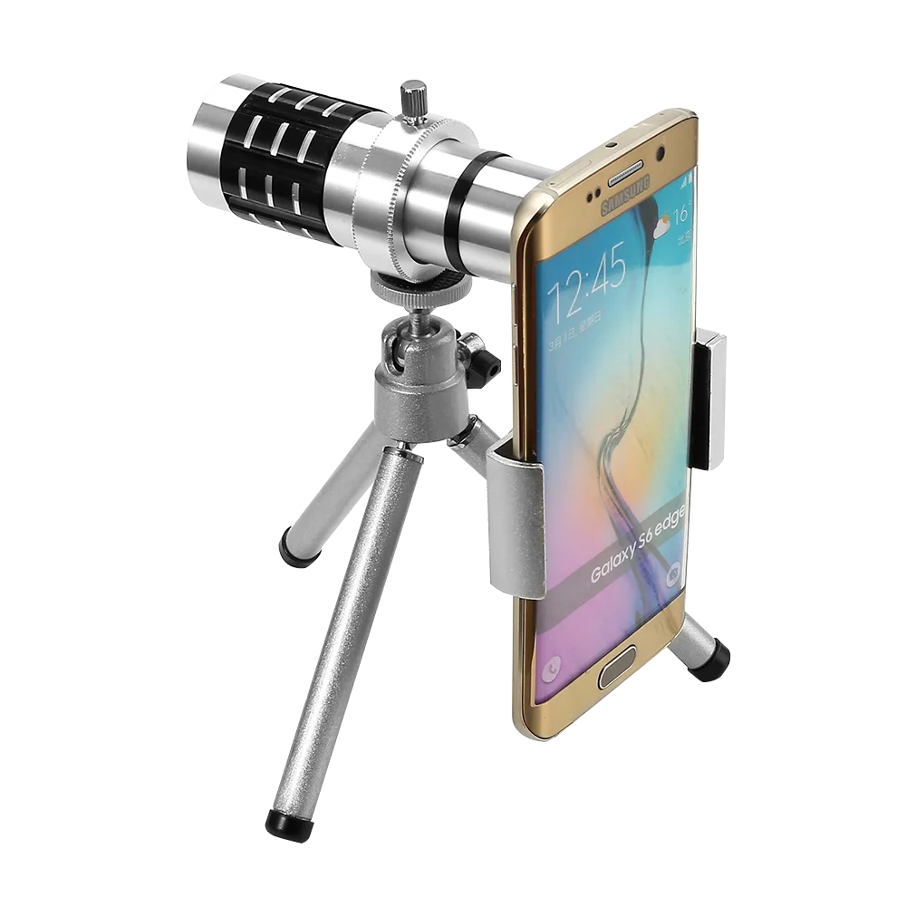 

Universal 4K 12x Zoom Mobile Phone Telescope Lens Telephoto External Smartphone Camera Lens For all phone