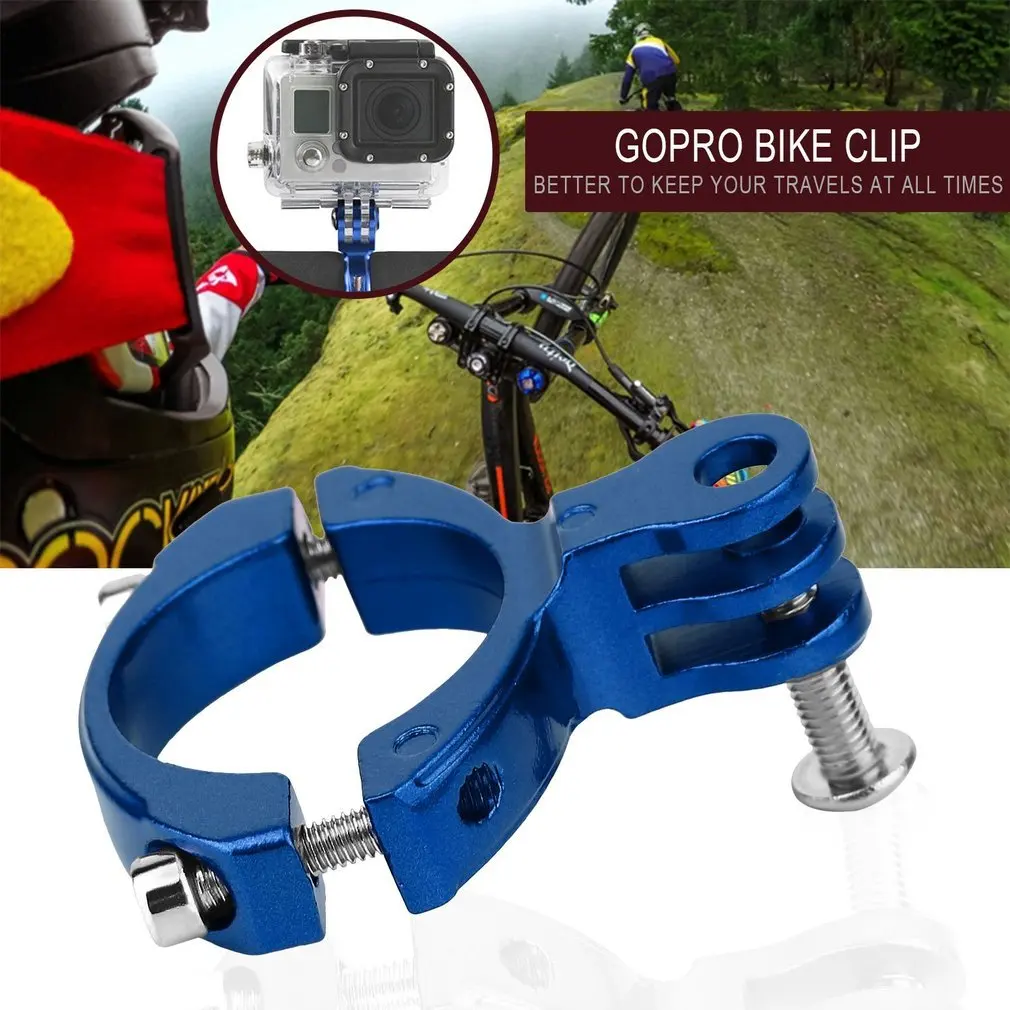 Bicycle Bike Cycle Aluminum Handlebar Bar Clamp Mount For Gopro Hero 1/2/3/3+ Camera Accessories