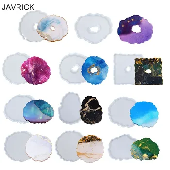 

11Pcs Irregular Round Wave Silicone Geode Coaster Resin Molds Resin Coaster Mold