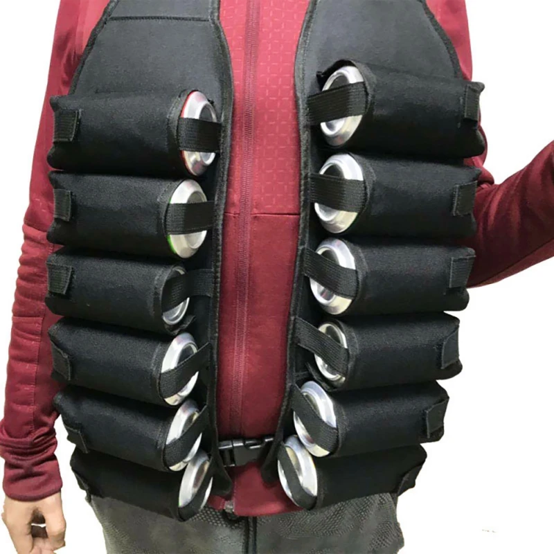 Открытый альпинистский Кемпинг Пешие Прогулки 12-Pack Портативный пивной питьевой жилет поясной пивной ремень сумка бутылки напиток может держатель мешок