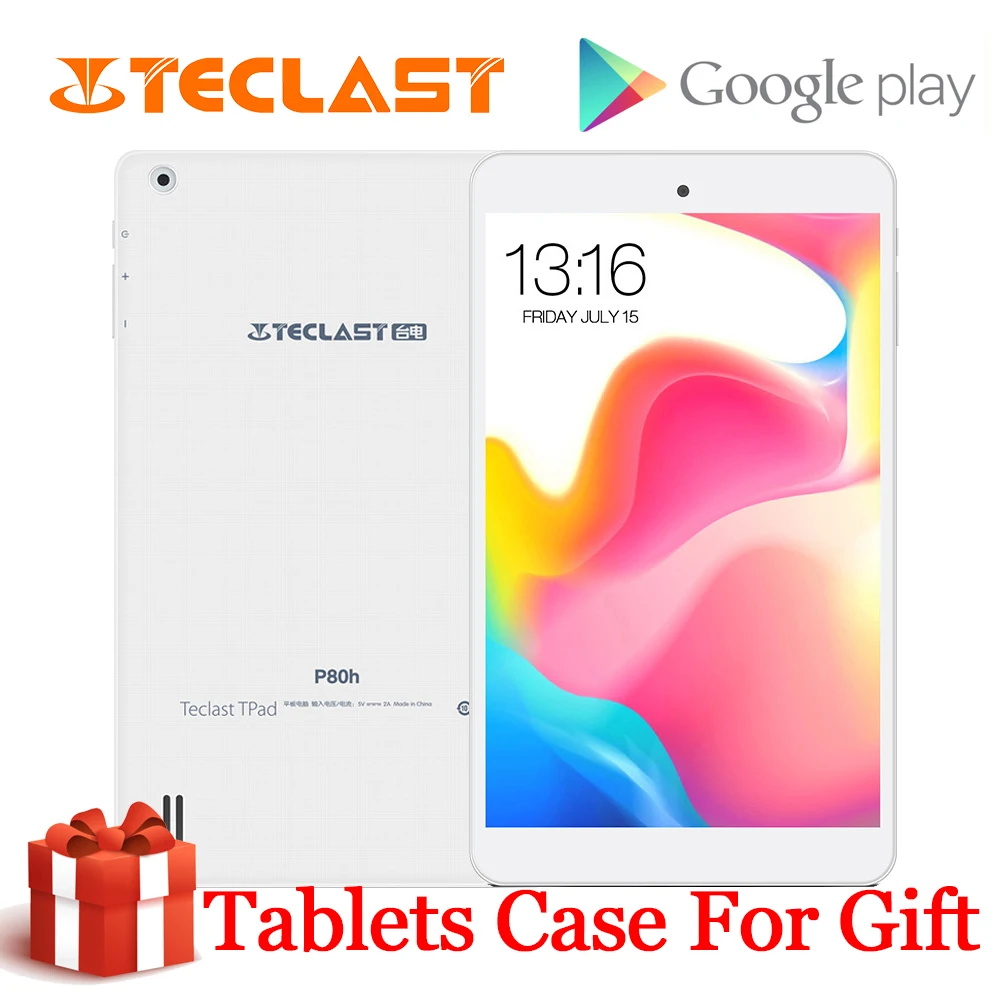 Teclast P80H Android планшетный ПК 8 дюймов планшеты MT8163 четырехъядерный 1280*800 1 ГБ ОЗУ 16 Гб