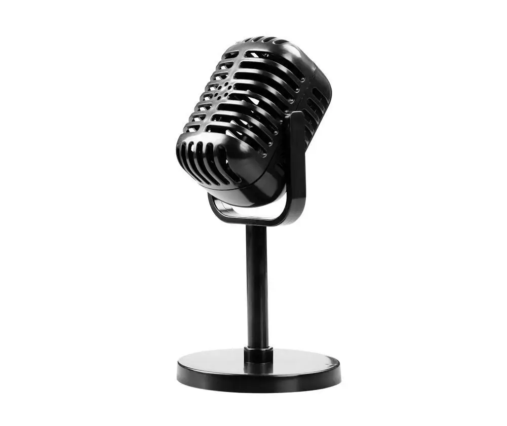 headset with mic Simulation props mic Classic Retro Dynamic retro microphone Universal vintage microphone Stand for Live Performance Recording podcast microphone Microphones