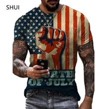 

2021 New Statue of Liberty Personality T-shirt Fashion 3D Printing Men's Short Sleeve Oversized t-shir XXS-6XL camiseta hombre