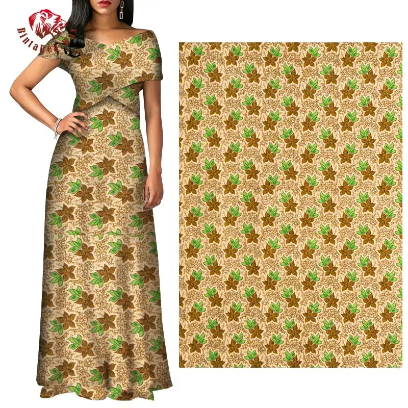 Анкара африканская ткань из полиэстера с восковой печатью африканская ткань Анкара для шитья 6 ярдов/партия африканская ткань для вечерние платья FP6252