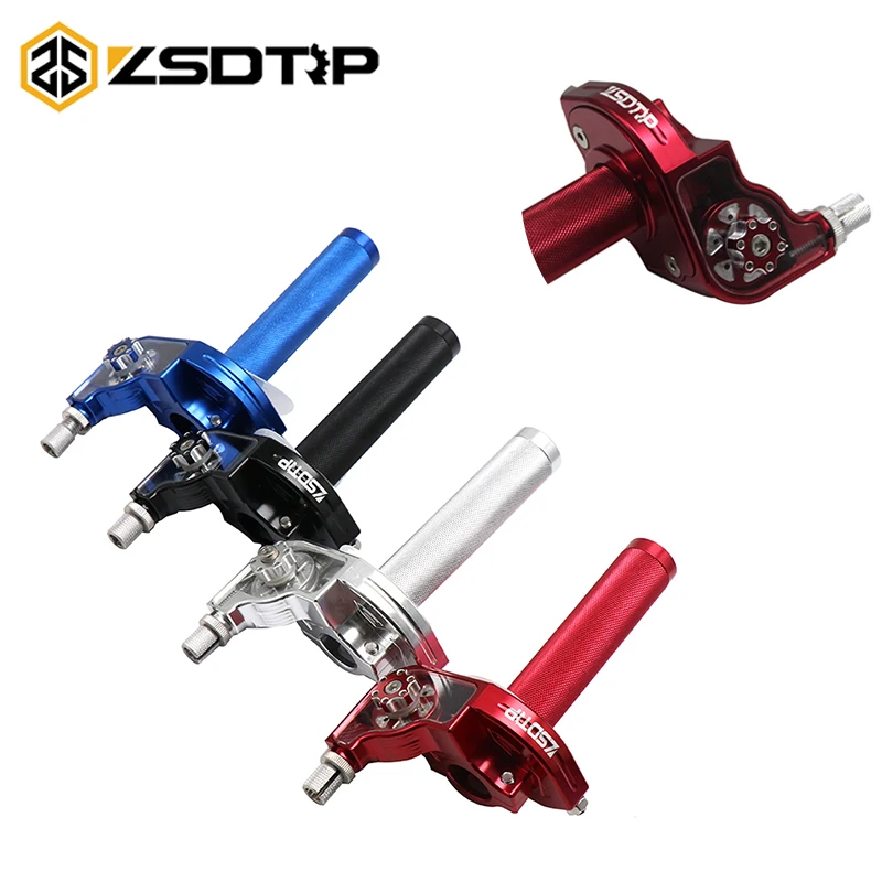 ZSDTRP 1PC CNC Adjustable Aluminum Throttle Grips Settle twist gas throttle handle For Dirt Pit Bikes Kayo Bse Apollo 110-250cc |