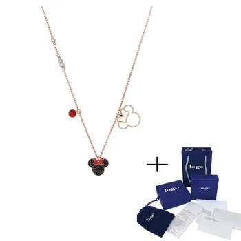 

MINA BEAR 2019 fashion trend new Mi Mouse black pendant necklace to send lovers best jewelry anniversary fashion gift 5429090