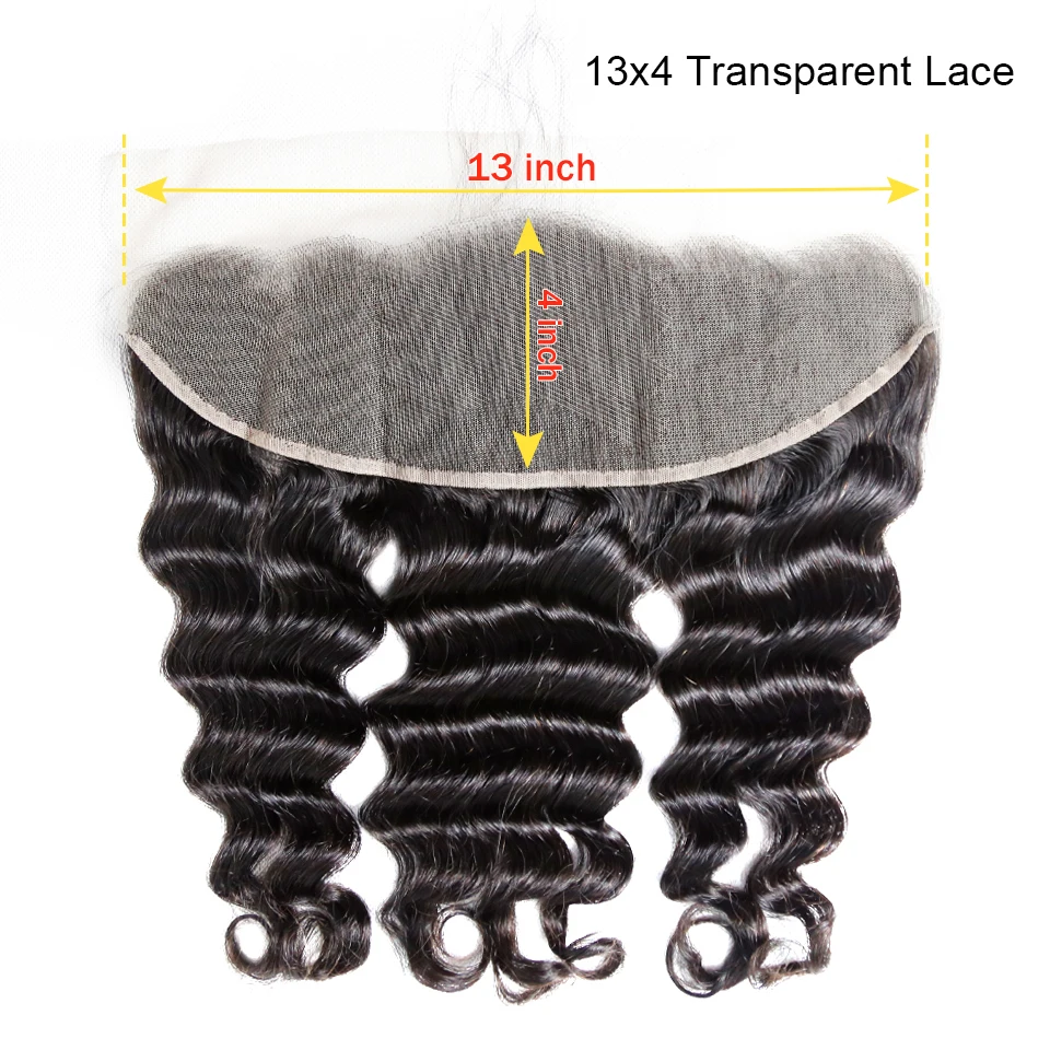 Natural wave 13x4 Transparent Lace