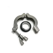 

KF10 KF16 KF25 KF40 KF50 , rubber gasket bracket aluminium alloy vacuum tube clamp , Vacuum bellows clamps