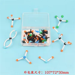 Micro tube de structure moléculaire, modèle d'expérimentation de groupe d'étudiants, instrument d'enseignement de la chimie au collège 