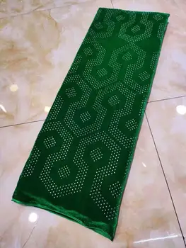 

New African Lace Fabric French Lace Velvet Fabric Nigeria Embroidered 5 Yards/piece with High quality Sequins The dress style