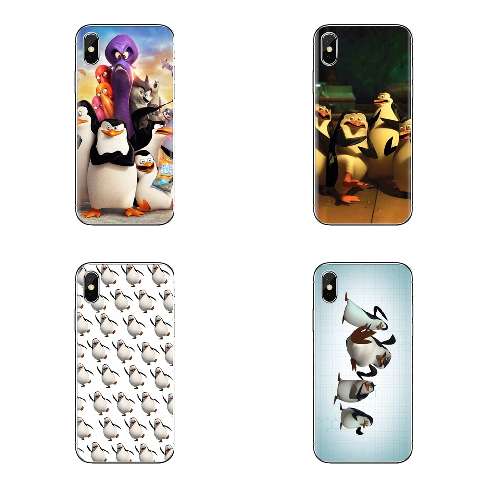 Soft TPU Cover For LG G3 G4 Mini G5 G6 G7 Q6 Q7 Q8 Q9 V10 V20 V30 X Power 2 3 K10 K4 K8 2017 Penguins of Madagascar Movie Poster |