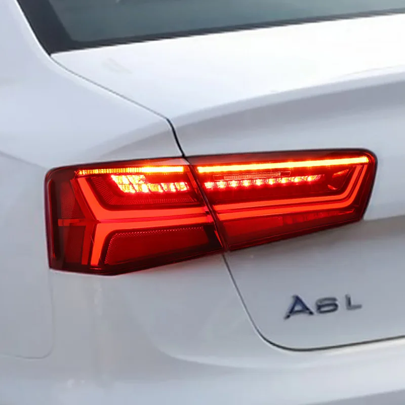 4 шт. для Audi A6 2012~ год A6L задние фонари светодиодный задний фонарь DRL+ поворот+ тормоз+ задний фонарь