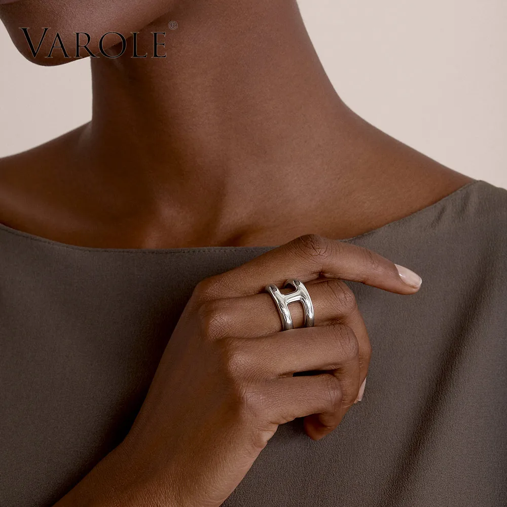 VAROLE Punk Ring Minimalist Midi Finger Rings For Women Fashion Jewelry Gifts Bagues Anillos Mujer Aneis Feminino 2