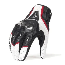 Guantes de cuero de piel de oveja para motocicleta de verano/invierno, Guantes de Motocross para hombre y mujer, Guantes de Moto para montar con dedos completos, Guantes para M-XXL