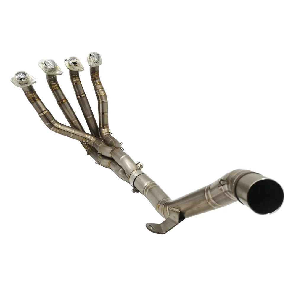 

Модифицированная выхлопная труба для мотоцикла из настоящего титанового сплава, выхлопная Передняя Труба для Z900 2017 2018 2019