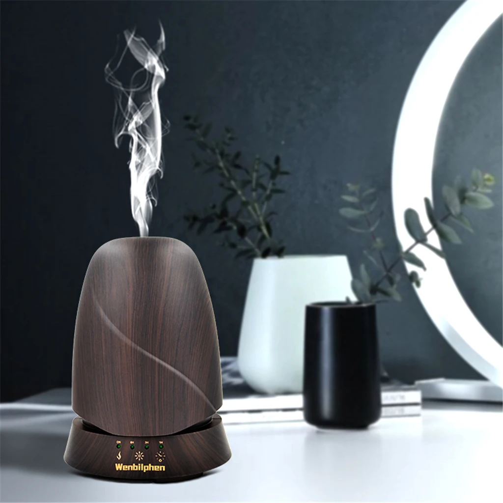 350ml Creative 7 Color LED Light Aromatherapy Atomizer Essential Oil Diffuser Aromatherapy Humidifier UK Plug