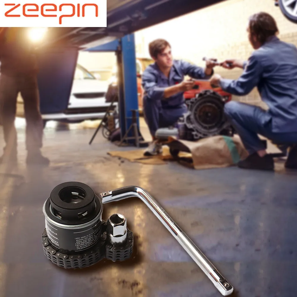 

Portable Key Chain Type Oil Filter Wrench with Bent Rod Hand Tool for 40-140mm Machine Filter Diameter Cars Light Trucks