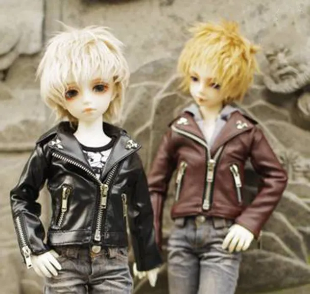1/4 scale BJD doll clothes leather jacket coat for BJD/SD accessories MSD.Not included doll,shoes,wig and other A0992