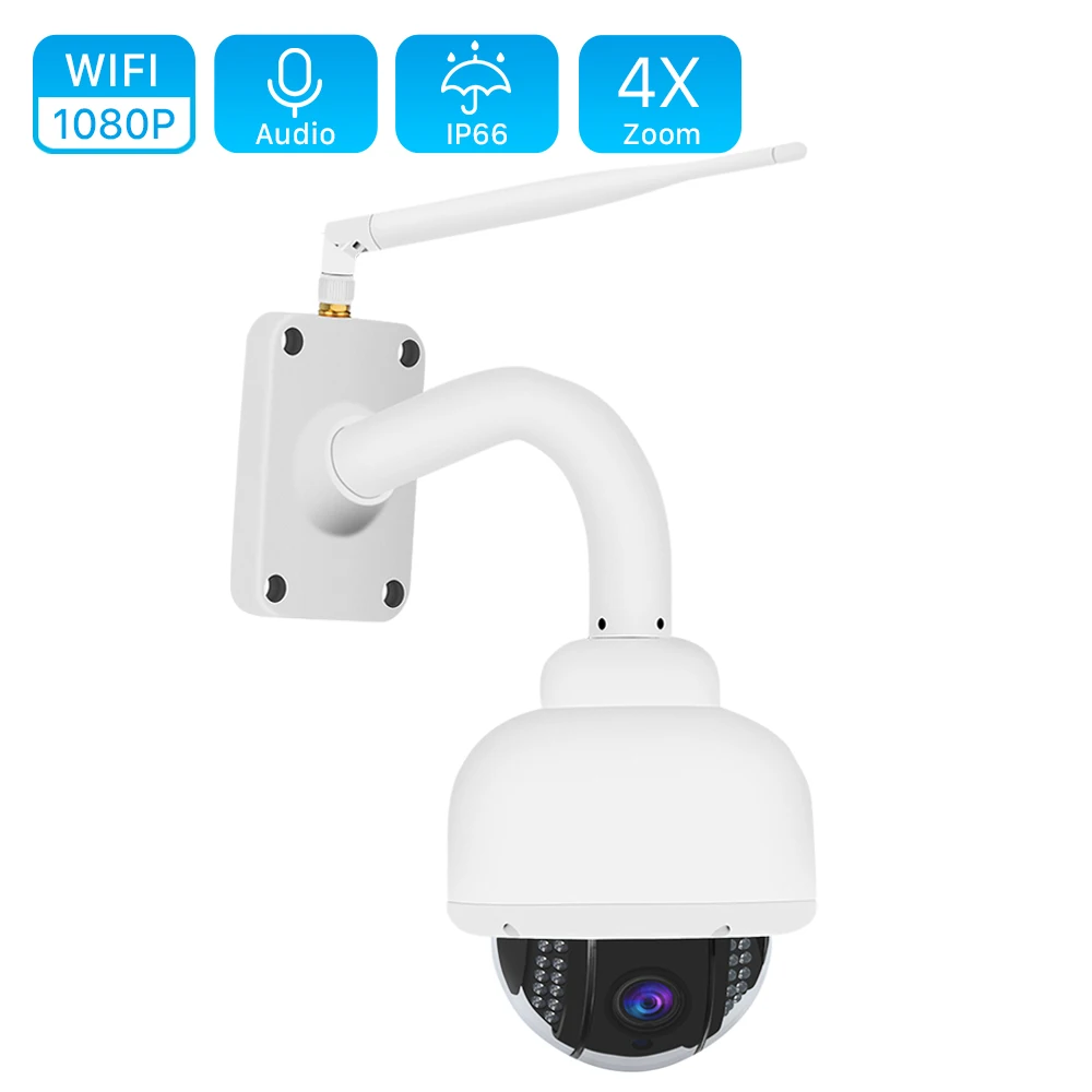 

ANBIUX HD 1080P Wifi PTZ IP Camera 32G TF Card Audio 4X Optical Zoom Auto Focus Lens 2MP Wireless CCTV IP Camera Outdoor Onvif