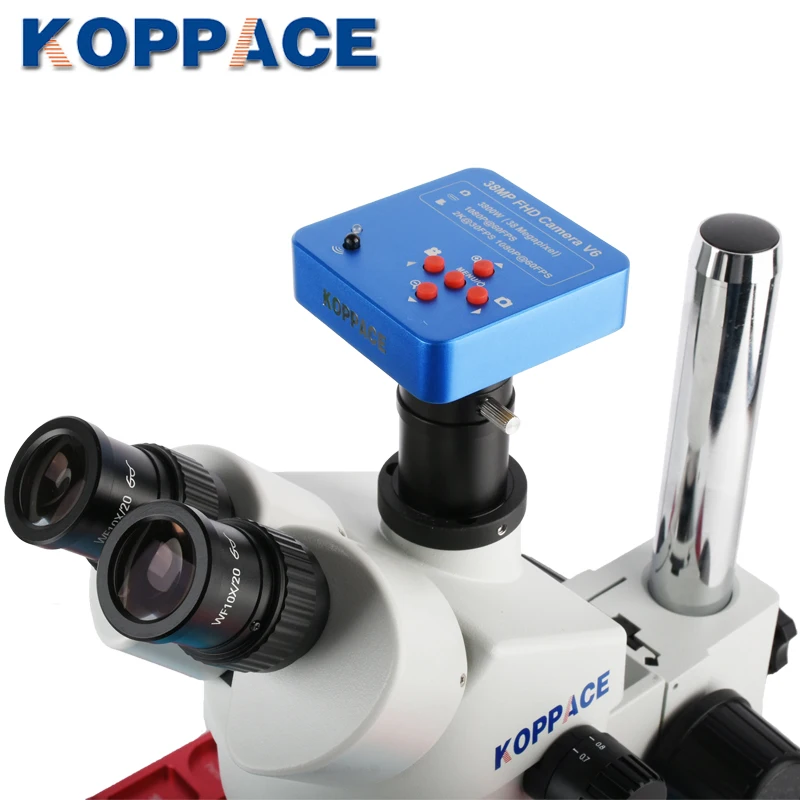 KOPPACE 3.5X-90X, большая платформа, стерео электронный микроскоп, 38 миллионов пикселей, HDMI/USB, 60FPS, микроскоп для ремонта мобильных телефонов