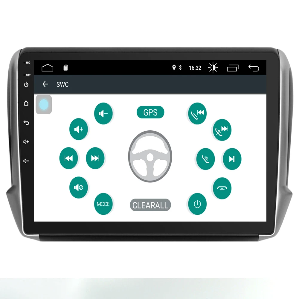 Top 10.2 "2.5D Car DVD Multimedia player For Peugeot 2008 208 Android 9.0 Radio Tape Recorder Navigation GPS 2