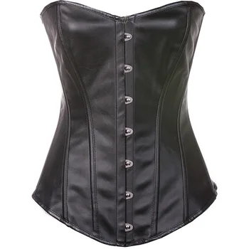 

Court corset classic leather PU steel buckle body-shaping suit chest and waist