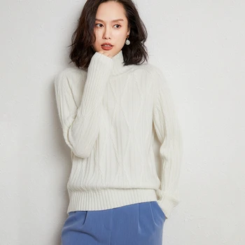 

Womens wool Sweaters Winter Tops Turtleneck Sweater Women Thin Pullovers Knitted Sweaters Pullover New style