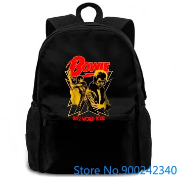 

David Bowie 1972 World Tour New Print women men backpack laptop travel school adult student