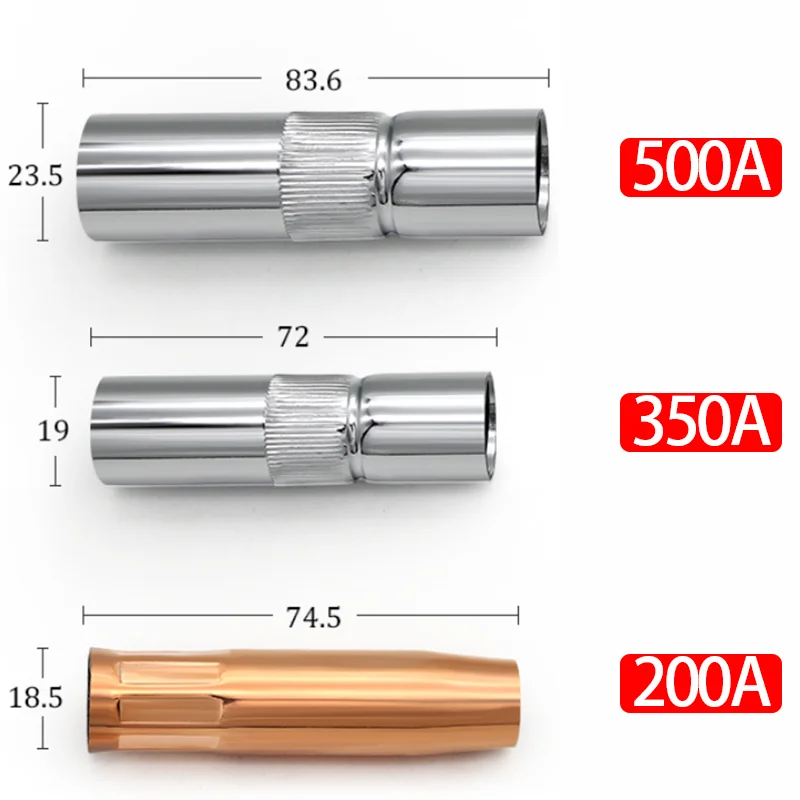 5/10pcs 15AKMig Welding Nozzle 24KDGas Nozzle 200A Co2 Welding Torch 500A Gas 350A Mig gas torch Accessories