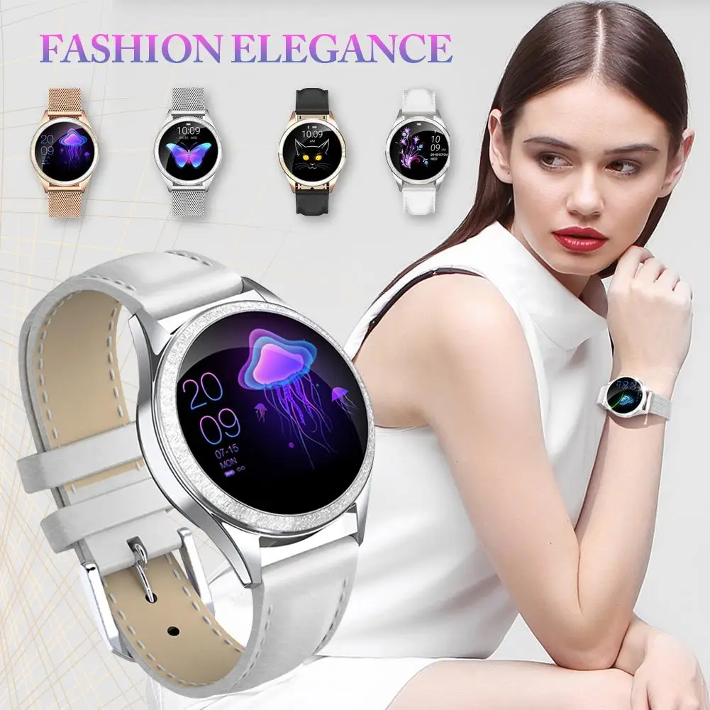  IP68 Waterproof Smart Watch Women Lovely Bracelet Heart Rate Monitor Sleep Monitoring Smartband Con - 4000322280710