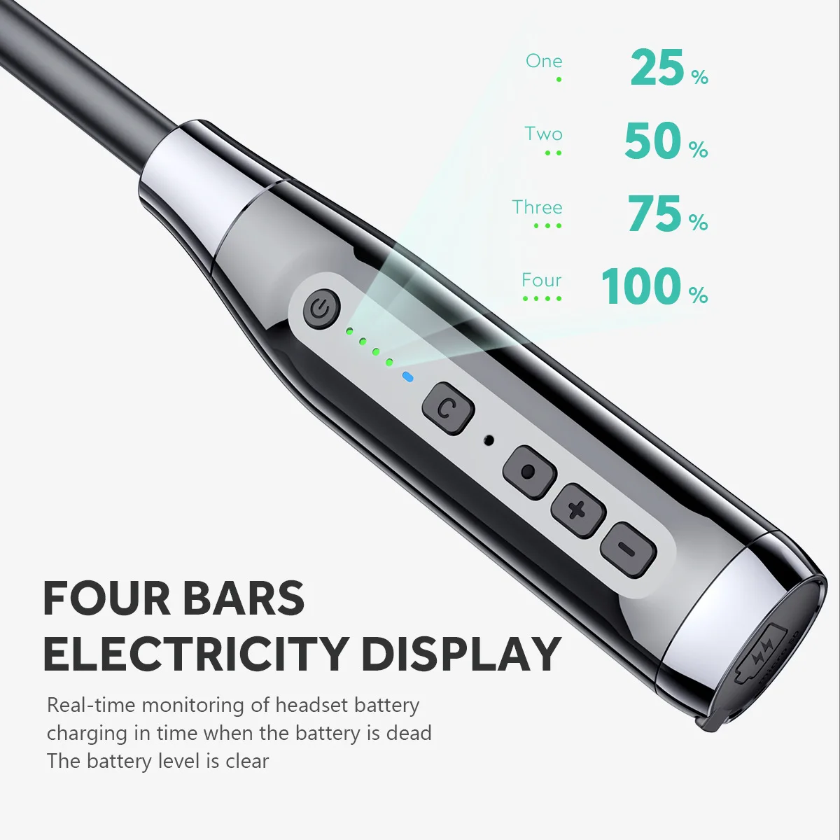 Fones de Ouvido sem Fio Fone de Ouvido Bluetooth com Cartão Horas de Reprodução de Música à Prova Magnético D'água A12l tf 100 - Image 3