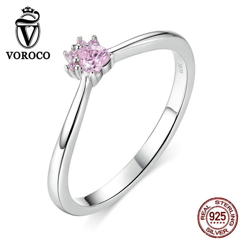 VOROCO BKR628 925 пробы Серебряное кольцо симпатичное собачье коготь кольцо в виде лапы женское серебряное ювелирное изделие корейский стиль Подарок на годовщину Размер 678
