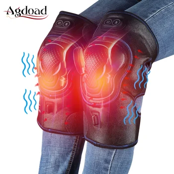 

1Pair Heating Knee Pads Massager Thermal Knee Brace Support for Knee Pain Relief Arthritis Injury Recovery Women Men Health Care