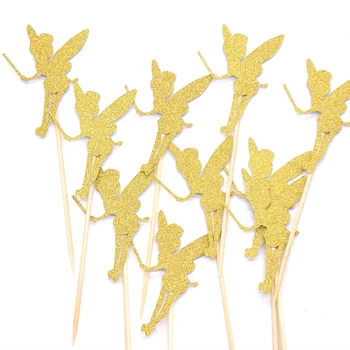 

20pcs Glitter Angel Fairy Cupcake Muffin Cake Topper Picker Wedding Favour