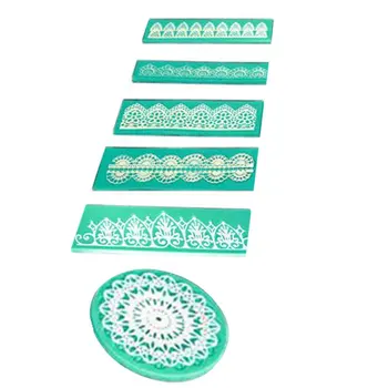 

Hot Lace Silicone Mold Mould Sugar Fondant Mat Cake Decorating Print Baking Tool