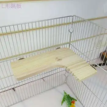 

L shaped hamster fun natural wooden platform toy wooden platforms toy pet toy chinchilla squirrel MJ62411