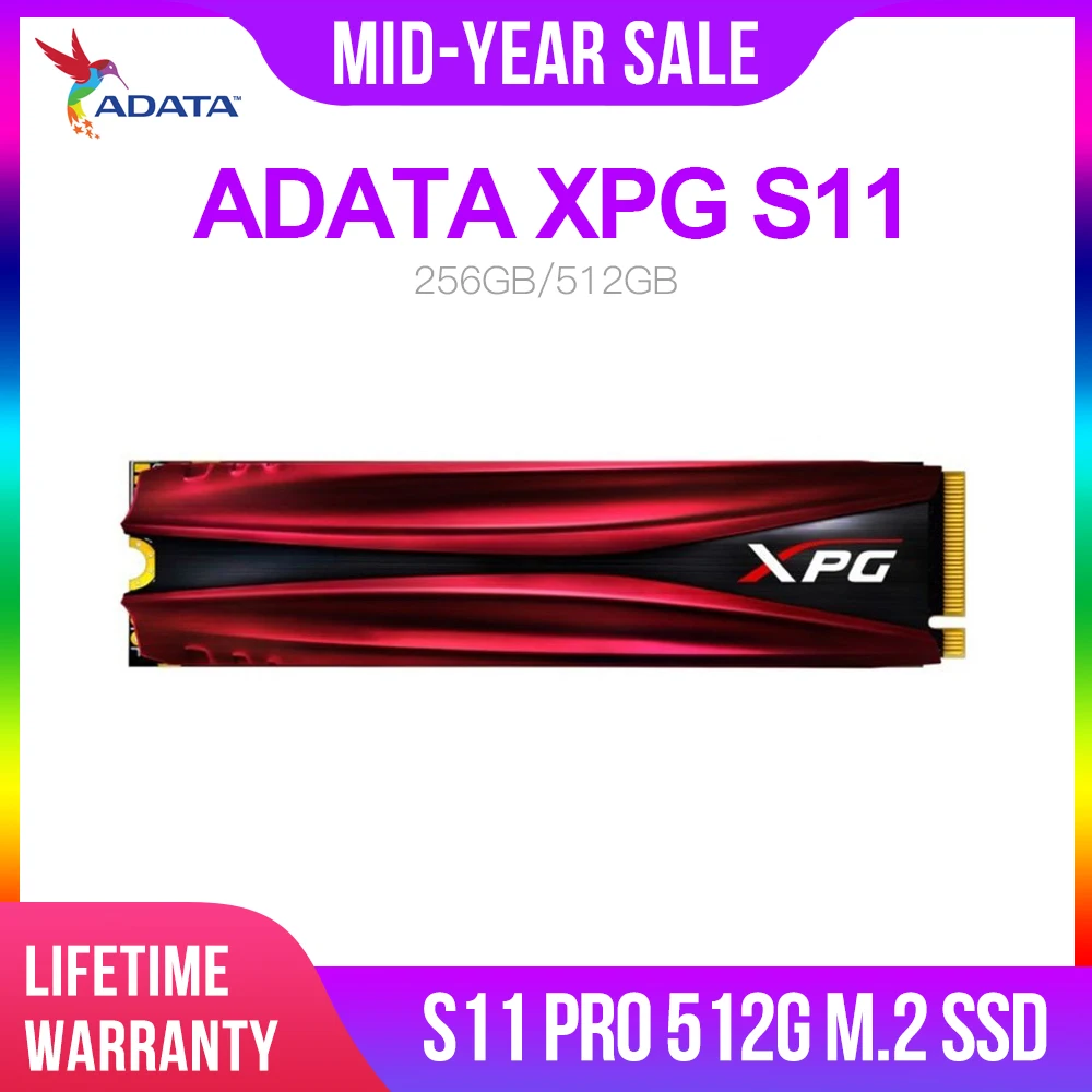 ADATA XPG S11 GAMMIX Pro PCIe Gen 3x4 M.2 2280 твердотельный накопитель для ноутбука настольного