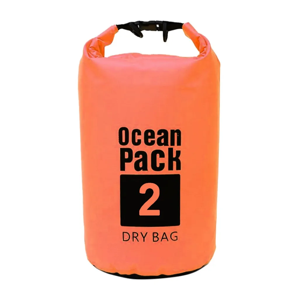 Orange Подходит для каноэ плавающий гребной каяк кемпинг сухой мешок 5L водонепроницаемый рюкзак Кемпинг сухая сумка, водонепроницаемый рюкзак#40 - Цвет: Orange