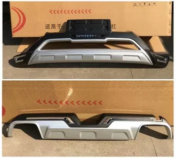 

High quality plastic ABS Chrome Front&rear Bumpers Skid Protector Molding 2pcs For KIA Sportage R 2018-2020(front + back)