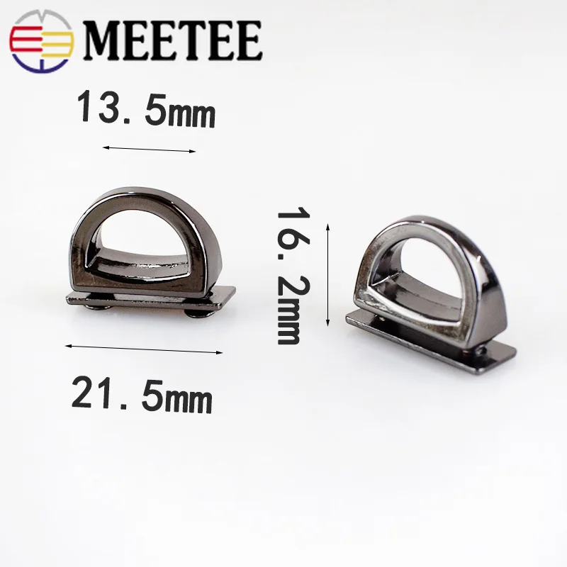 Meetee 5/10 шт. 14 мм металлическое кольцо в виде буквы D сумка сторона пряжки с зажимом винт с цепочкой сумочка на ремне с пряжкой аппаратные средства "сделай сам" Запчасти ремешок Застежка аксессуары