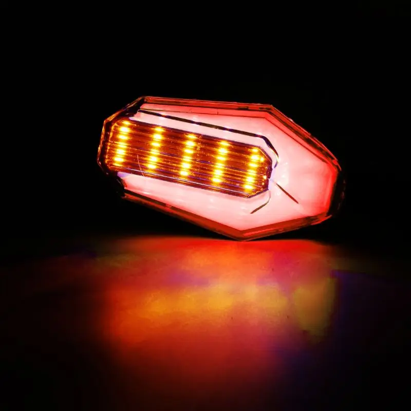 2 шт. 12 В светодиодный фонарь для мотоцикла с поворотным сигналом, лампа для бега, яркий индикатор, Moto Clignotant Blinker для дневного ночного бега - Цвет: Красный