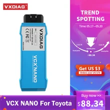 Vxdiag mini vci j2534 ferramenta de diagnóstico para toyota it3 tis v15 wifi scanner diagnóstico automático vcx nano para lexus obd2 carro ferramentas