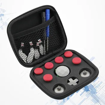 

18PCS/Set Replacement Game Controller Button 3D Analog Rocker Cross Button Thumb Stick Grip Cap Thumbstick Cap Compatible for XB