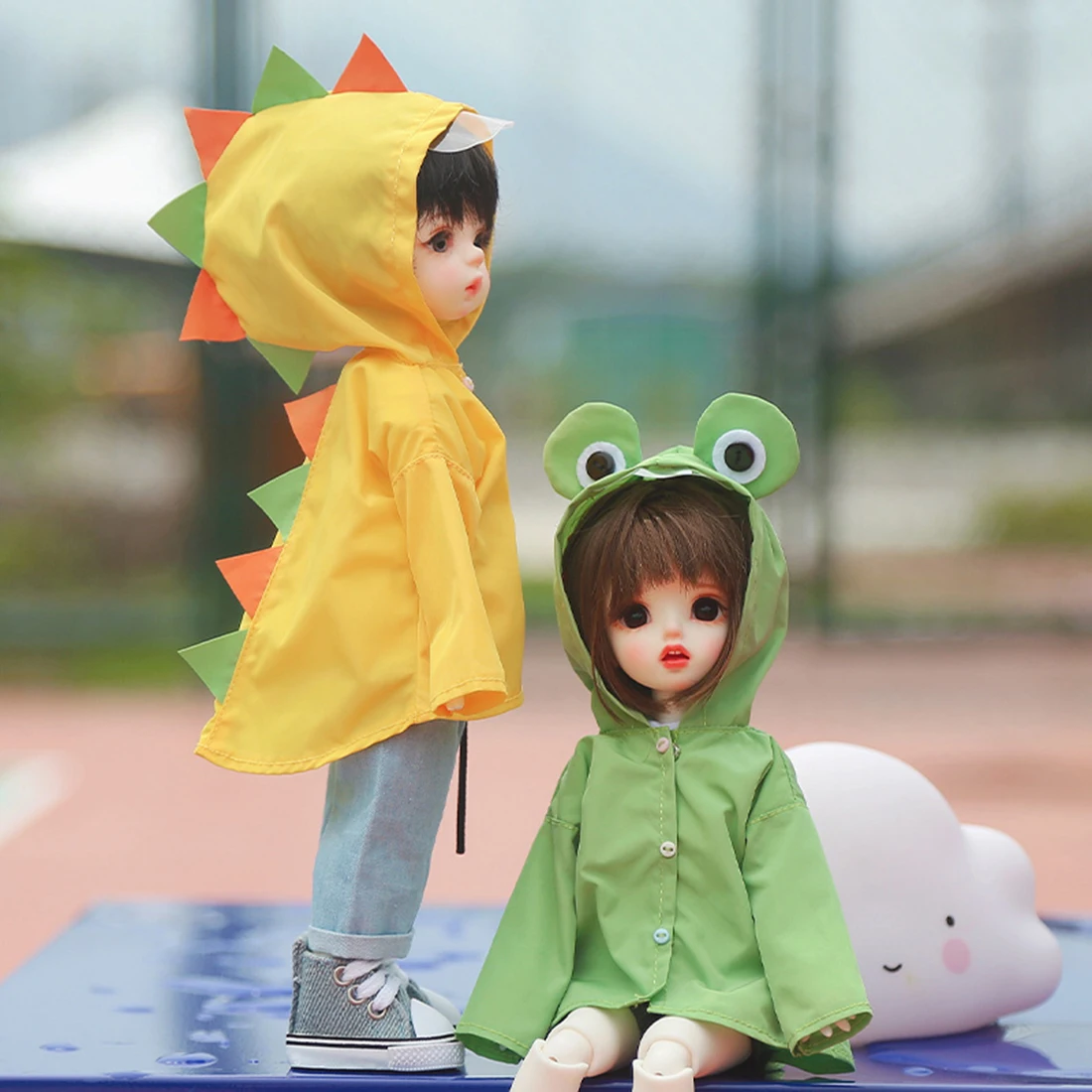 

Modikerbjd Little Monsters Wearproof Raincoat for 1/6 BJD Dolls Ball Jointed Doll Custom Clothing- No Doll