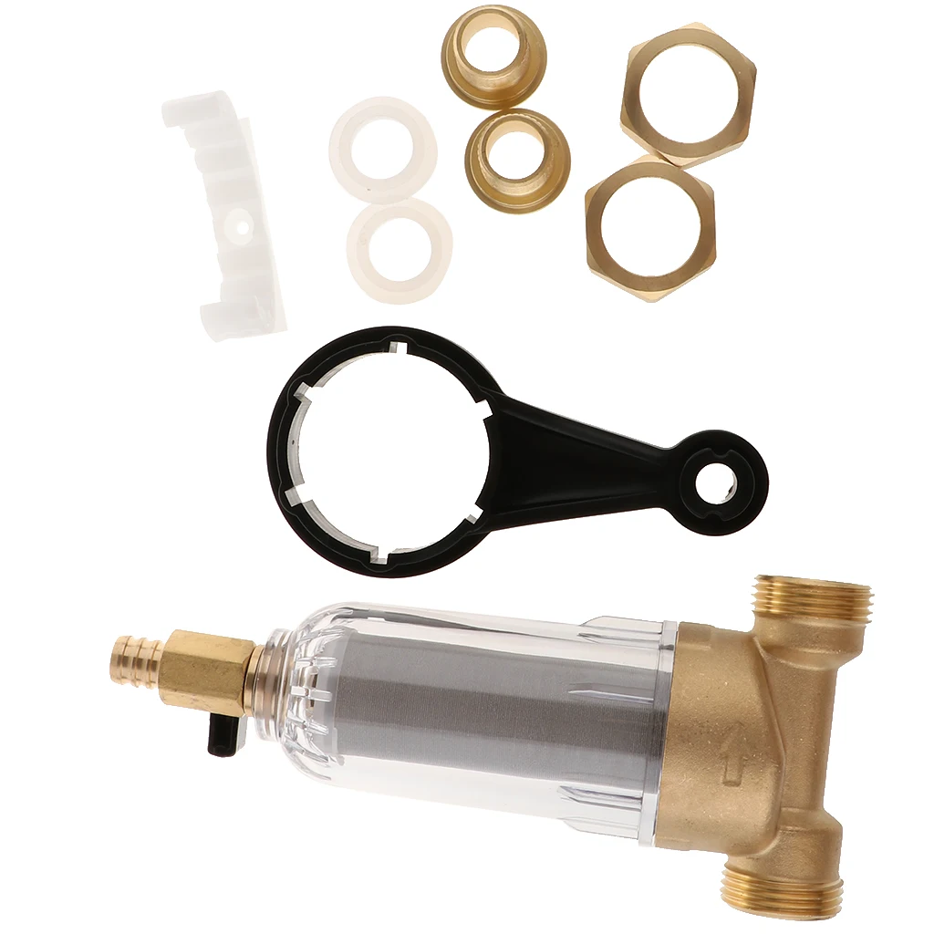 Reusable Spin Down Sediment Filter  Alternative Descaler Softener Hot Water System Protector