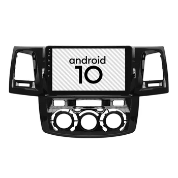 

High performance Smart Car Android 10 Radio for Toyota Hilux Fortuner Manual AC bluetooth GPS Navigation 4G Internet Multimedia