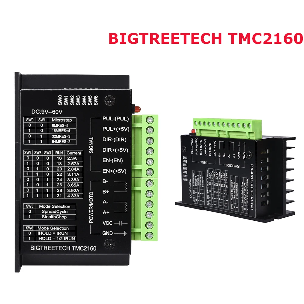 Драйвер BIGTREETECH TMC2160 контроллер шагового двигателя для гравировального станка ЧПУ