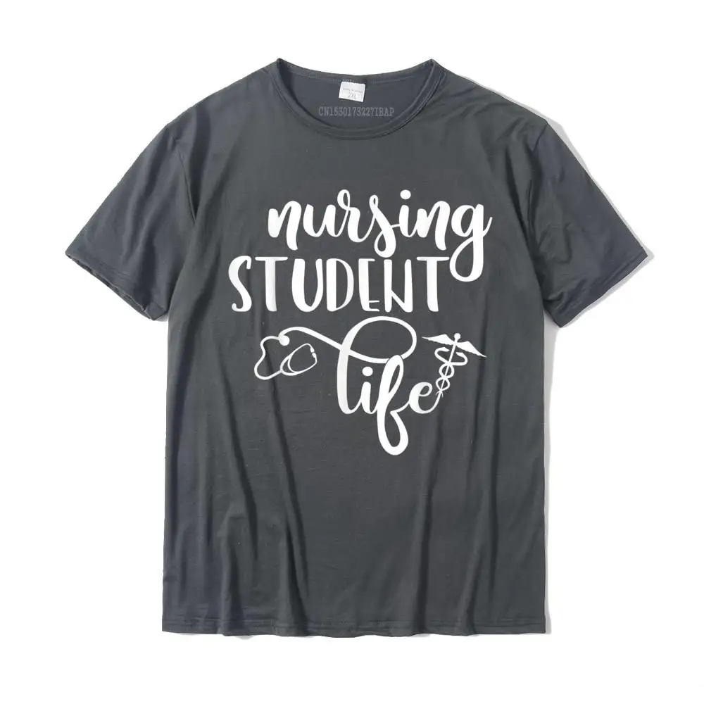 Printed On 2021 Fashion Leisure Tops T Shirt Crew Neck Summer 100% Cotton Short Sleeve Top T-shirts for Men Design T-Shirt Funny Nursing Student Nurse Gift Idea T-shirt__MZ15341 carbon