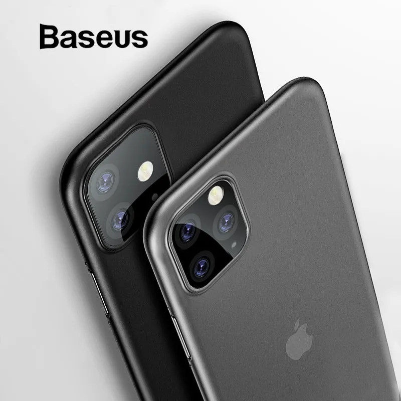 Baseus 0,4 мм Роскошный чехол для телефона для iPhone 11 Pro Max 11Pro задняя крышка ультра тонкий PP Coque Fundas для iPhone 11 Pro Max чехол