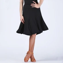 Женские юбки больших размеров, асимметричная грубая Юбка До Колена, повседневная юбка для латинских танцев, для румба чача, Salsa Faldas Mujer Moda